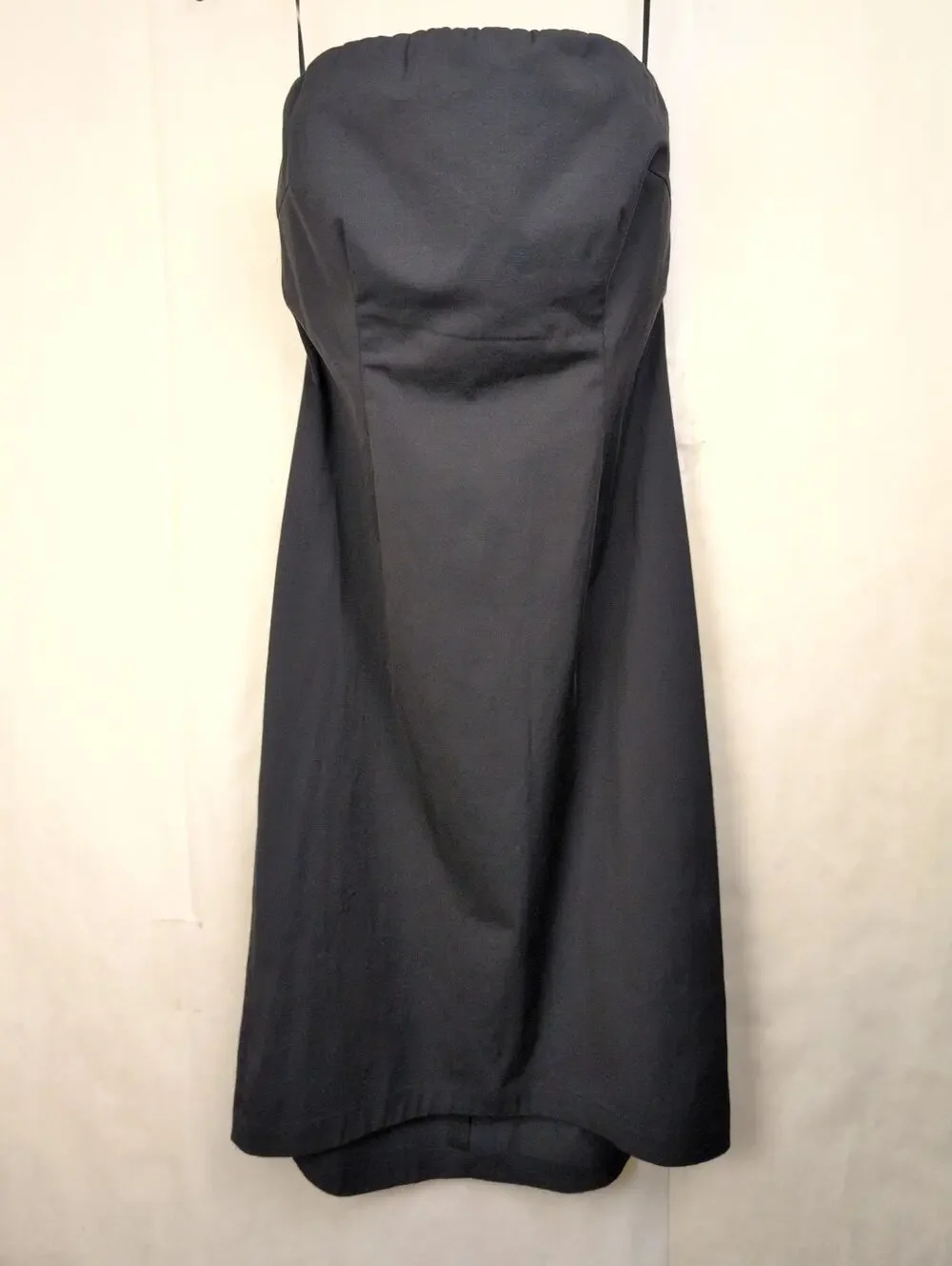 J.Crew black stretch strapless dress Size 6 Minimal Cocktail Party Retro Classic